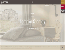 Tablet Screenshot of hotel-pacher.com